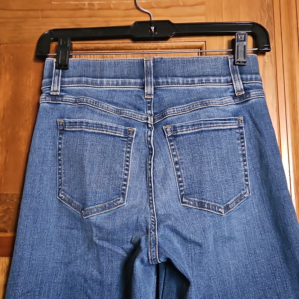 Spanx Seamed Front Wide-Leg High-Rise Denim Jeans-NWT - Picture 8 of 11